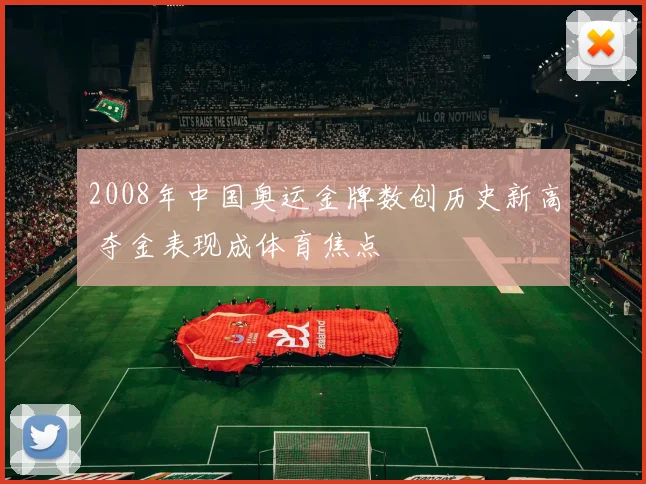 2008年中国奥运金牌数创历史新高 夺金表现成体育焦点